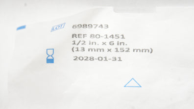 Codman 80-1451 Surgical Strips 1/2inch x 6inch - Pack of 10
